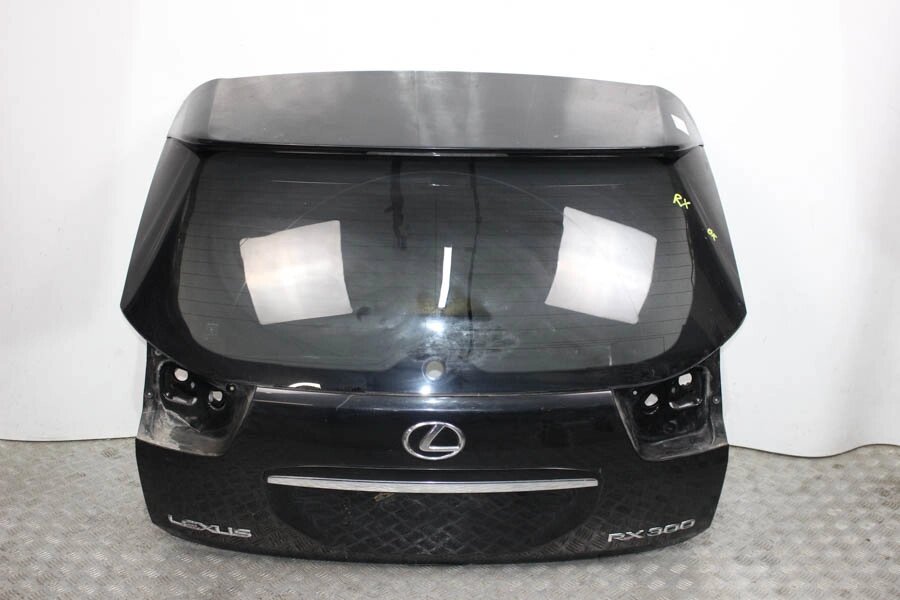 Кришка багажника зі спойлером Lexus RX (XU30) 2003-2008 6700548240 (4583) 2 срібло, чорна в обухові від компанії Автозапчастини б/в для японських автомобілів - вибирайте Razborka6062 - фото 1