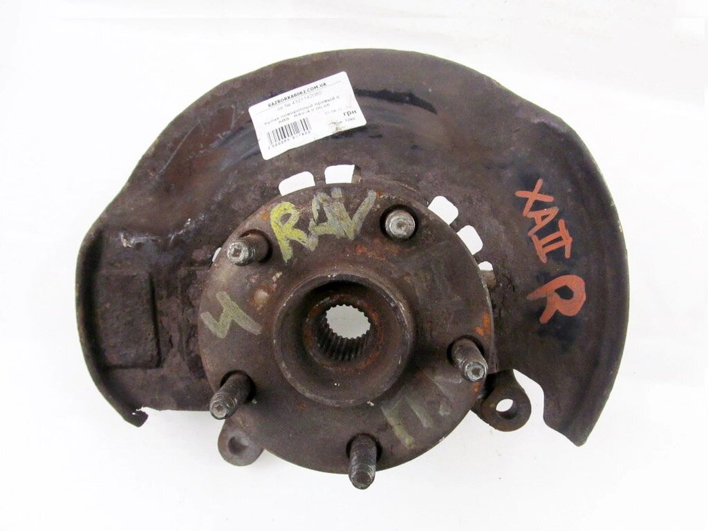 Кулак поворотний правий під ABS Toyota RAV-4 II 2000-2005 4321142060 (1280) від компанії Автозапчастини б/в для японських автомобілів - вибирайте Razborka6062 - фото 1