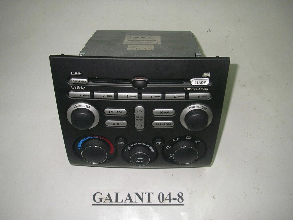 Магнітофон 6 CD MP3 Mitsubishi Galant (DJ) 2003-2012 8701A146 (3884) від компанії Автозапчастини б/в для японських автомобілів - вибирайте Razborka6062 - фото 1