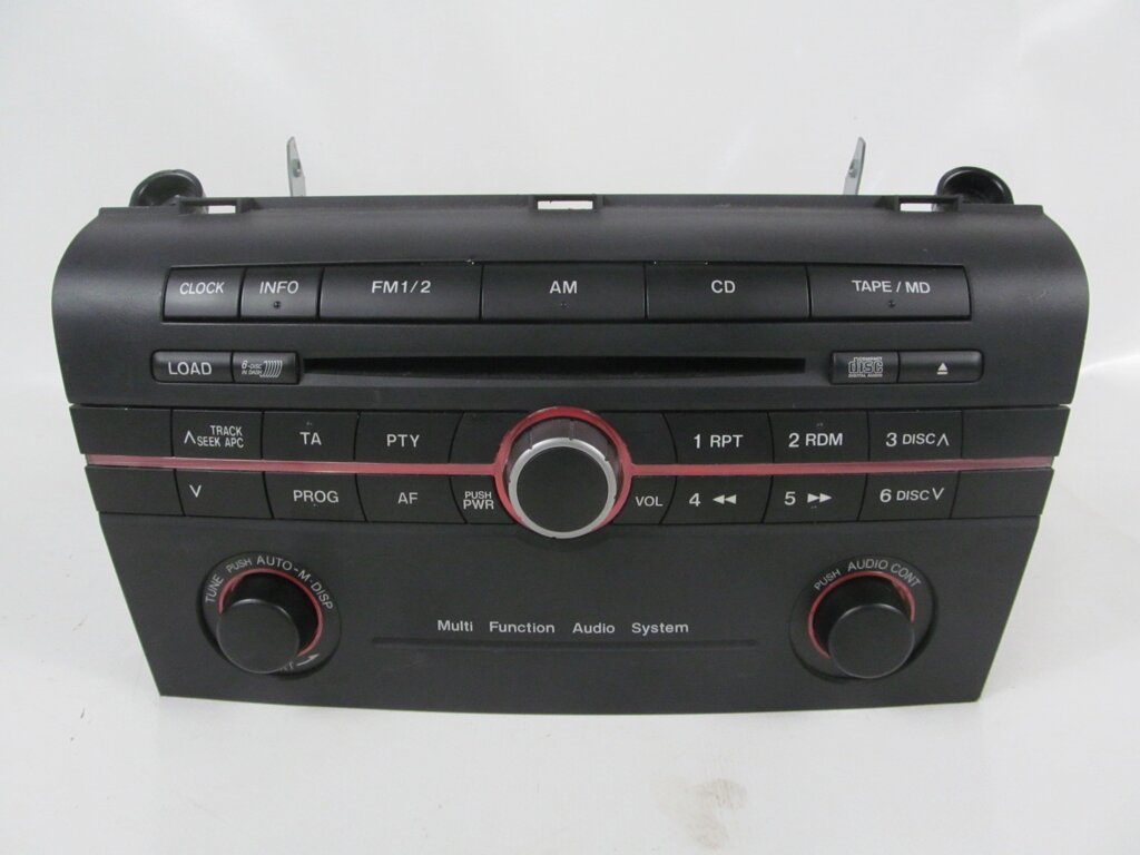 Магнітофон 6 DISK CD Mazda 3 (BK) 2003-2008 BP4M669S0A (20234) від компанії Автозапчастини б/в для японських автомобілів - вибирайте Razborka6062 - фото 1