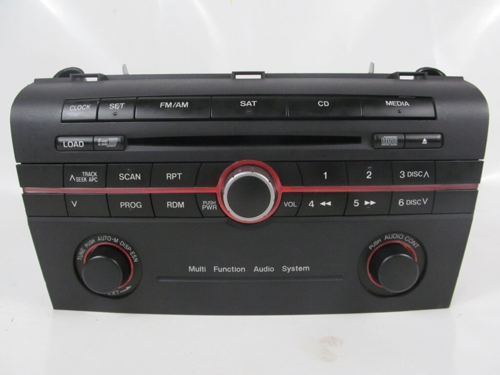 Магнітофон 6 DISK CD Mazda 3 (BK) 2003-2008 BS0A669RX (20232) від компанії Автозапчастини б/в для японських автомобілів - вибирайте Razborka6062 - фото 1