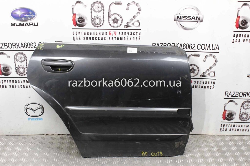 Права права двері з Subaru Outback (BP) 2003-2009 60409AG0619P / 9112GAG060NN (24573) Асфальт. Зелений від компанії Автозапчастини б/в для японських автомобілів - вибирайте Razborka6062 - фото 1