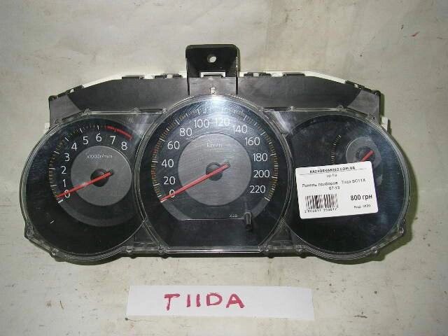 Щиток приборов Nissan Tiida (C11) 2007-2013 24820EE91B (3139) від компанії Автозапчастини б/в для японських автомобілів - вибирайте Razborka6062 - фото 1