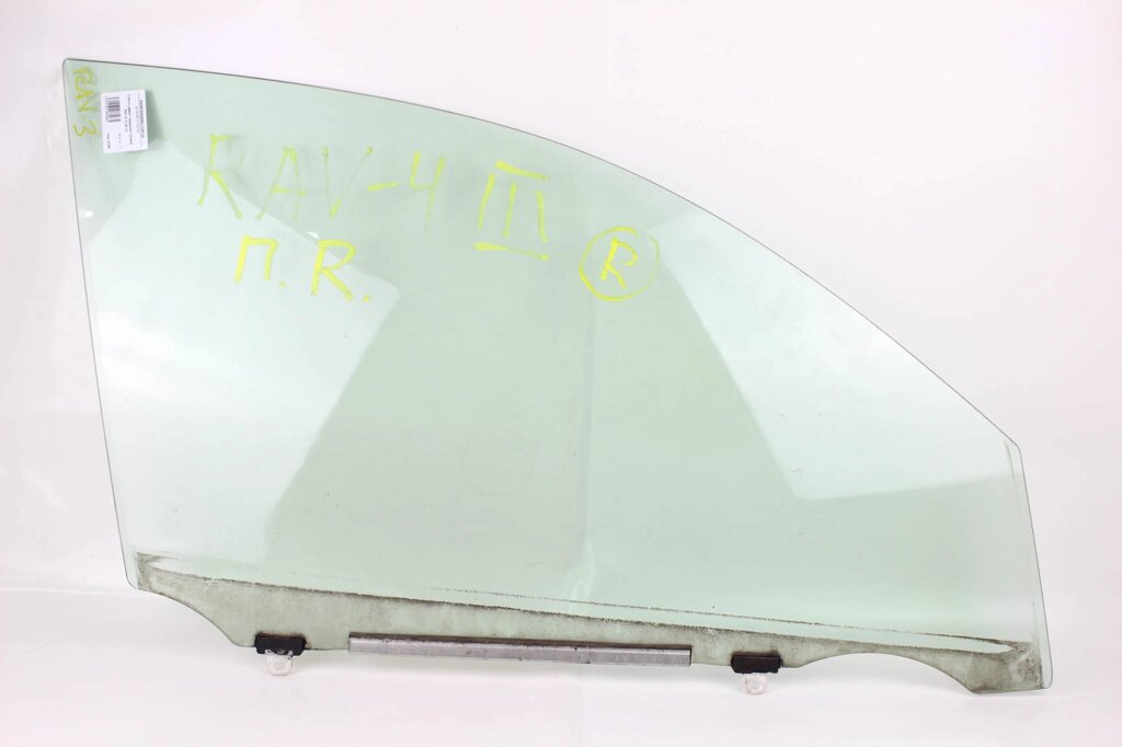 Скло переднього правого Toyota RAV-4 III 2005-2012 6810142160 (6098) від компанії Автозапчастини б/в для японських автомобілів - вибирайте Razborka6062 - фото 1