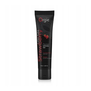 Інтимний їстівний гель мастило полуничний Orgie Lube Tube Strawberry Flavored