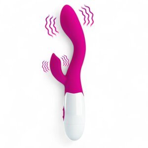 Вібратор Rabbit Кролик зі стимуляцією клітора та точки G Vibrator c кліторальним відростком