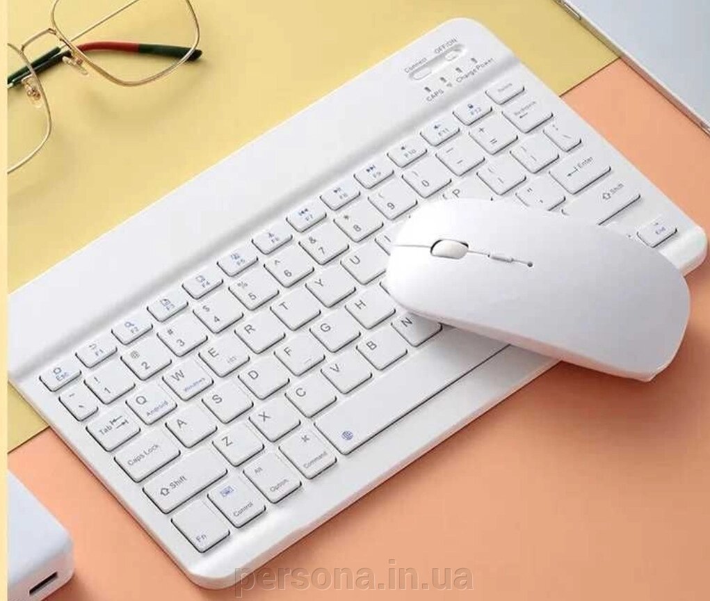Bluetooth Клавіатура, миша акумуляторна, Стилус + Підставка. від компанії Інтернет магазин - Persona.in. ua - фото 1