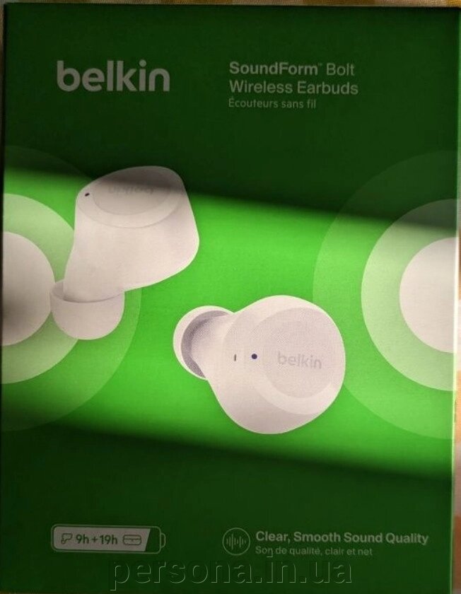 Навушники: Belkin Soundform Bolt True Wireless (TWS) від компанії Інтернет магазин - Persona.in. ua - фото 1