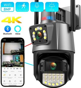 Вулична поворотна Wi-Fi Камера відеоспостереження: 8Мп. Anbiux