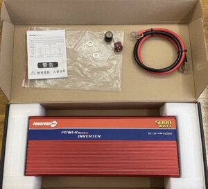 Перетворювач: Power One 5000W. Автоінвертор 12В.-220В.