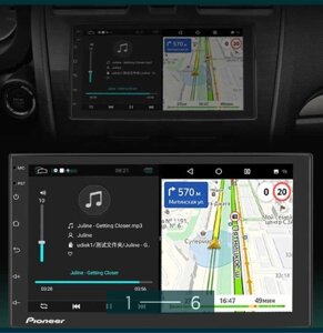 Автомагнітола: Pioneer DMH G7HD, GPS,4/32Gb. IPS, 4x60W + Рамка.