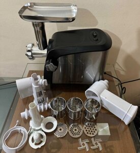 М'ясорубка з тертками та соком 3в1 Rainberg 3800 Вт.