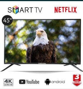 Телевізор: 45" 4K, Smart TV, Wi-Fi, Android 13.