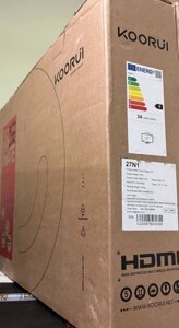 Монітор 27 дюймів KOORUl 27N1/Full HD (1920x1080 IPS) Новий!