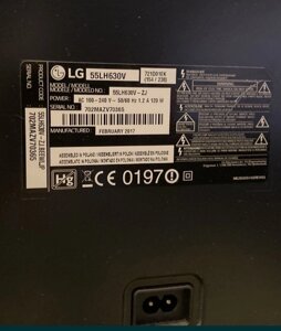 Телевізор; LG 55LH630V 3D Smart .