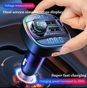 C22 Bluetooth FM-передавач MP3-плеєр PD Type-C + Dual USB Автомобільний зарядний пристрій