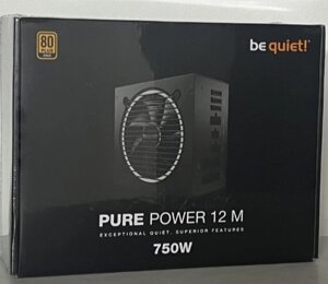 Блок-живлення: be guiet Pure Power 12M 750W 80 Plus Cold (BN343)