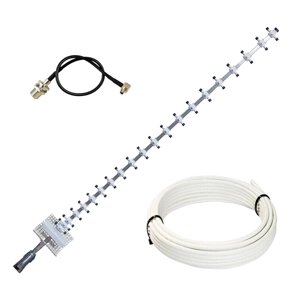 Комплект 4G антена стріла MARKETNET T1727 потужністю 21 dBi дії 900/1800/2100/2600 МГц