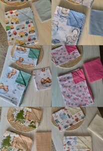 Опт та роздріб, пелюшки, комплекти у ліжечко, пледи, рушнички.