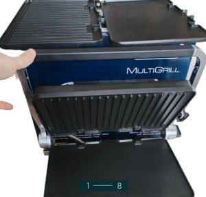 Гриль — притискний: Delonghi MultiGril CGH 1012D.