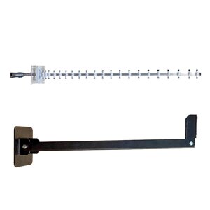 Комплект 4G антена стріла MARKETNET T1727 потужністю 21 dBi дії 900/1800/2100/2600 МГц + Кронштейн прямий