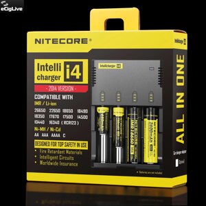 Універсальний зарядний пристрій Nitecore Intellicharger i4 Original