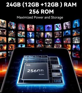 Смартфон Cubot Max 5 12/256Gb. Pearl White Dim8200 ,6.95" 144Hz. 33W 100mp Android 14