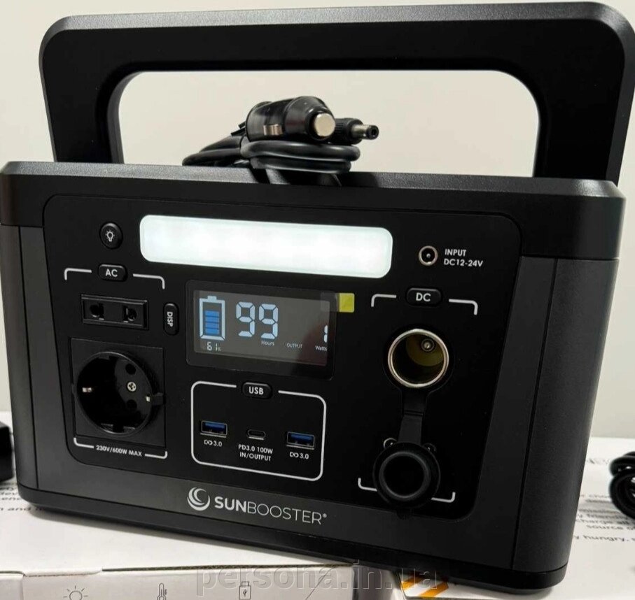 Портативна зарядна Станція на 560 Вт./год. Sunbooster ROWERSTATION 600 від компанії Інтернет магазин - Persona.in. ua - фото 1