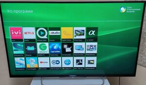 Телевізор 42 дюйми соні sony KDL-42W705B DVB-T2 200 гц smart TV WI-fi.