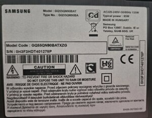 Телевізор: QLED NEO samsung GQ55QN90B.