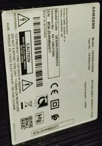 Телевізор Samsung 55" 4K UHD, Tizen, Smart TV, Wi-Fi T2