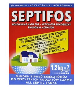 Біопрепарат для септиків, вигрібних ям SEPTIFOS 1,2кг