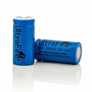 Акумулятор CR123A, CR123, LR123A, 16340 Ultrafire 1200 mAh (ціна за 1 штук)