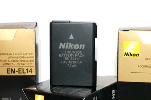 Акумулятор для камер NIKON D3100, D3200, D3300, D3400, D5100, D5200, D5300, D5500, D5600 - EN-EL14