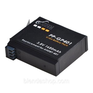 Акумулятор PP-GP401 ( аналог AHDBT-401) для GoPro Hero 4 - 1680 ma