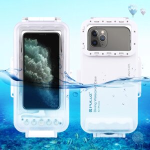 Аквабокс водонепроникний бокс для підводної зйомки дайвінгу Puluz PU9010W для Iphone 13, 12, 11, X, 8, 7, 6S