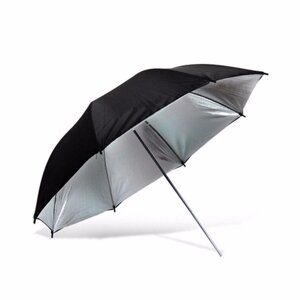 Фото-зонт чорно-срібний на відображення Arsenal 110 см