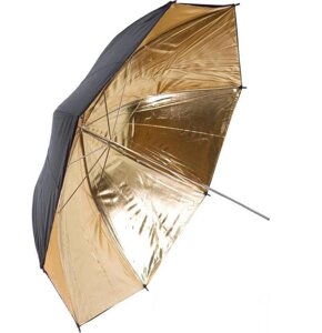 Фото-зонт чорно-золотий на відображення Arsenal 110 см