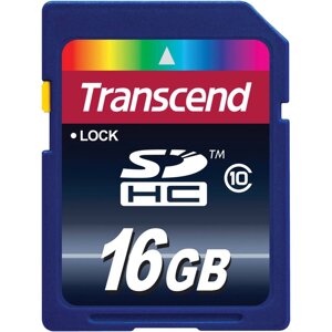 Карта пам'яті Transcend SD HC 16 GB (10 Class)