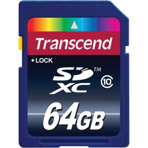 Карта пам'яті Transcend SD XC 64 GB (10 Class)