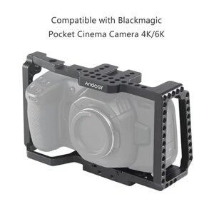 CAGE (CAGE) ANDOER для BlackMagic Pocket Cinema Camema 4K 6K (BMPCC4K -RC) -комплект для тіла з швидкою -розеткою платформи