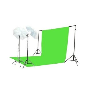 Комплект для фотостудії (постійне світло) SmartLight FL-U110-2 (2х85w) Green Chroma Key KIT