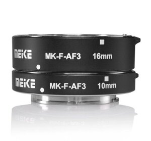 Макрокільця автофокусні для фотокамер FujiFilm (байонет FX) Meike MK-F-AF3