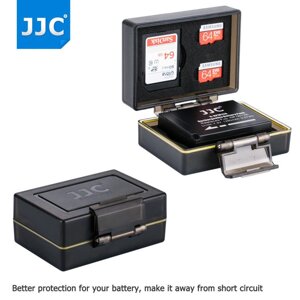 Многофункциональный, водонепроницаемый защитный кейс-футляр для карт памяти и аккумулятора JJC BC-UN2