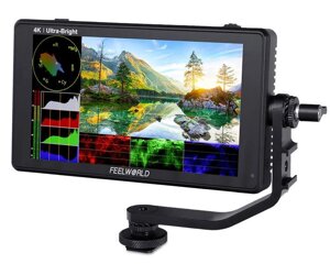 Космічний монітор, FeelWorld LUT6S 6 "дюйм (HDR / SDI 2600nits HDR / 3D Lut 4K)