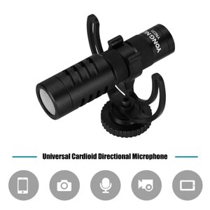 Спрямований накамерний мікрофон Yongnuo YN220 для фотоапарата (камери, смартфона)