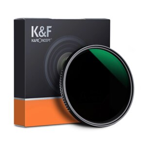 Нейтрально-сірий світлофільтр K & F Concept зі змінною щільністю 37 мм ND8 - ND2000