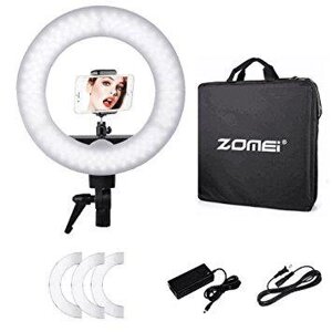 Кільцевій LED освітлювач ZOMEI (14 ") з димером - для портретної, б'юті і Селфі зйомки