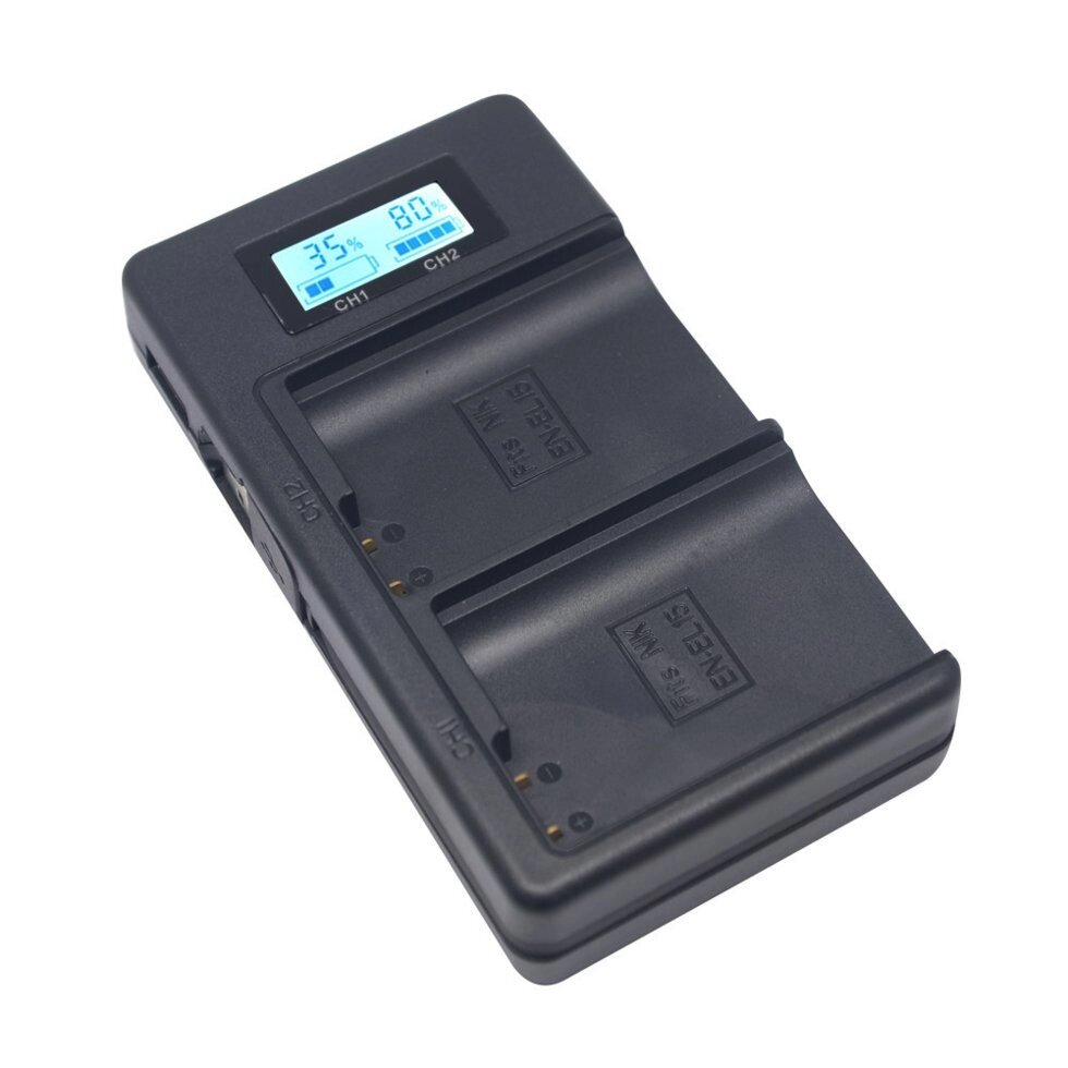 Зарядний пристрій Mcoplus DH-E6 з USB для 2-х акумуляторів Canon LP-E6 (LP-E6N) - огляд