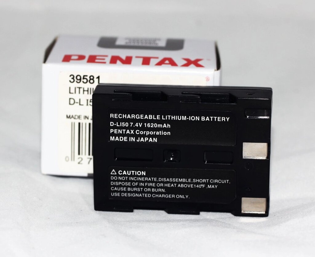 Акумулятор D-LI50 для pentax K10D, K20D - гарантія